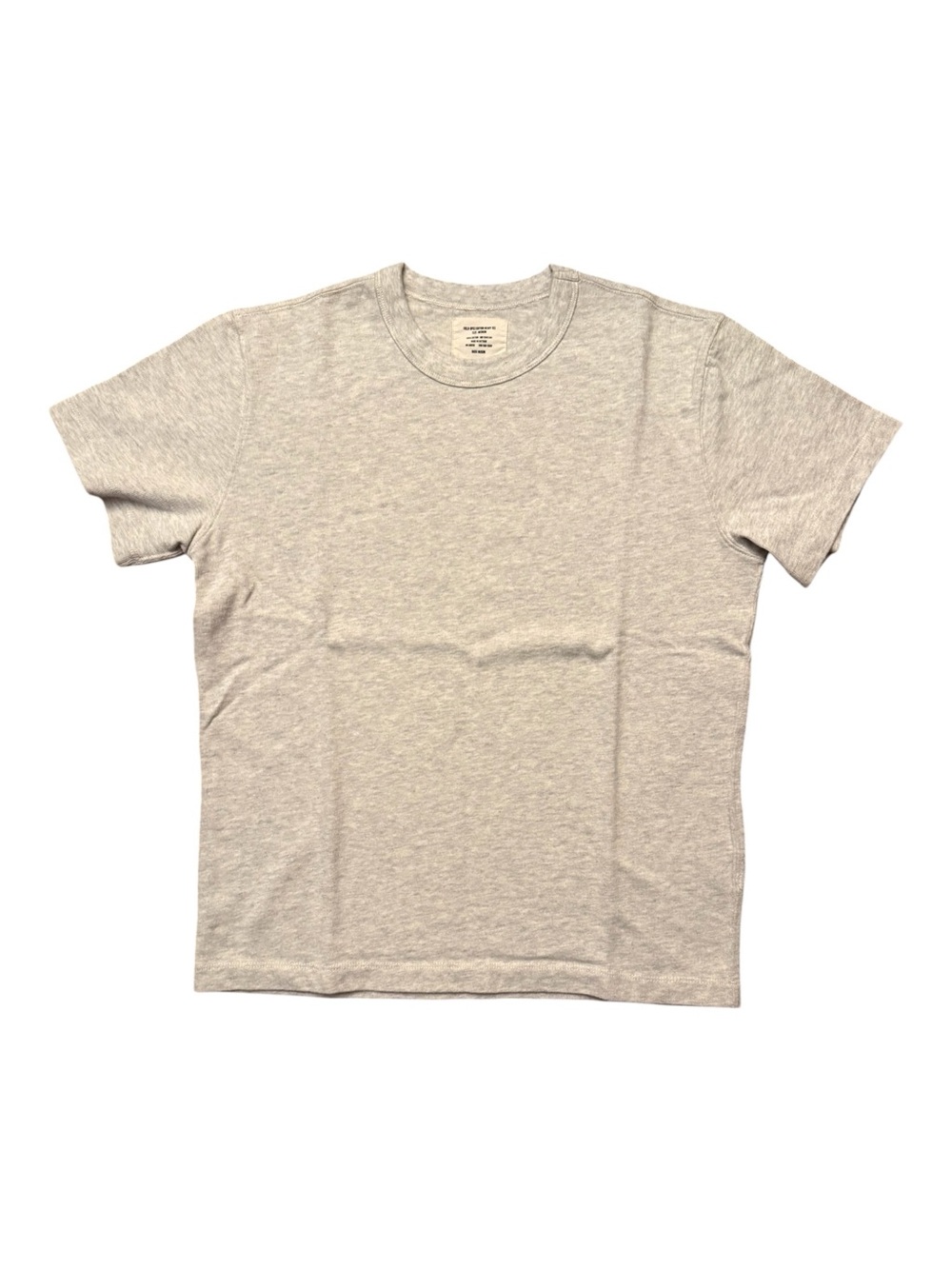 Buck Mason Light Heather Gray Short Sleeve Field Spec Crew Tee
